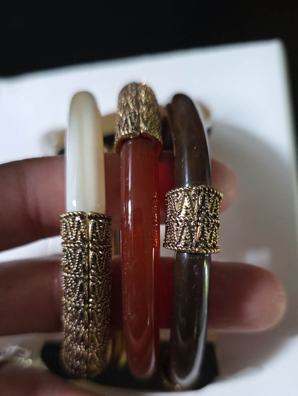 ZARA 5 Pack Assorted Rigid Bracelets Statement Bangle Set - Picture 14 of 16